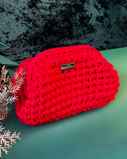 Kit Duas Velas Natal + necessaire de crochê