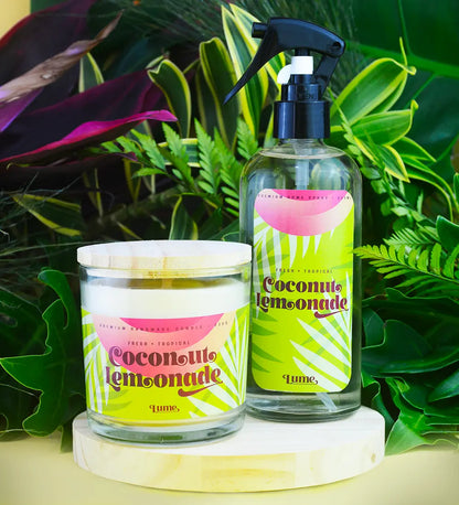 Kit Coconut Lemonade - Vela 230g e Home Spray