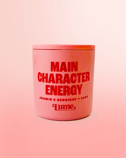 Vela Main Character Energy 230g - Jasmim e Gengibre