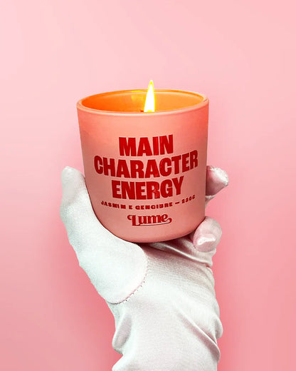 Vela Main Character Energy 230g - Jasmim e Gengibre