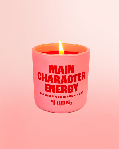 Vela Main Character Energy 230g - Jasmim e Gengibre