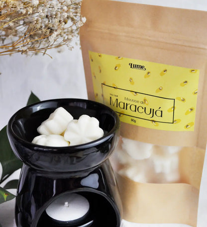 Kit Completo Aromatizador + Wax Melt Eucalipto e Mousse de Maracujá
