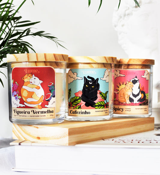 Kit Linha Cats - 3 Velas